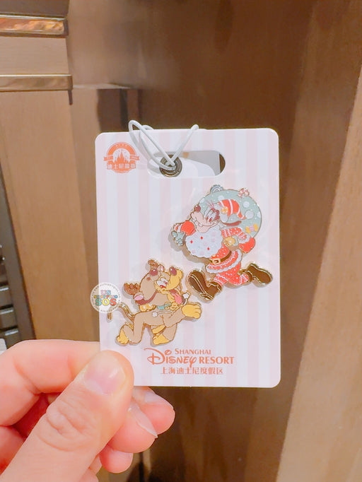 SHDL - 2025 Mickey & Friends Christmas Waltz Dance Collection x Goofy & Pluto Pin Set of 2