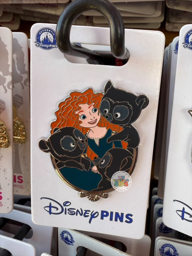 DLR/WDW - Disney Princess Glitter Portraits 2025 - Merida & Her Brothers Pin