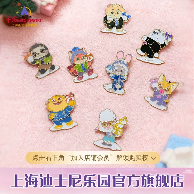 SHDL - 2025 Winter Zootopia Collection x Mystery Pin Blind Box