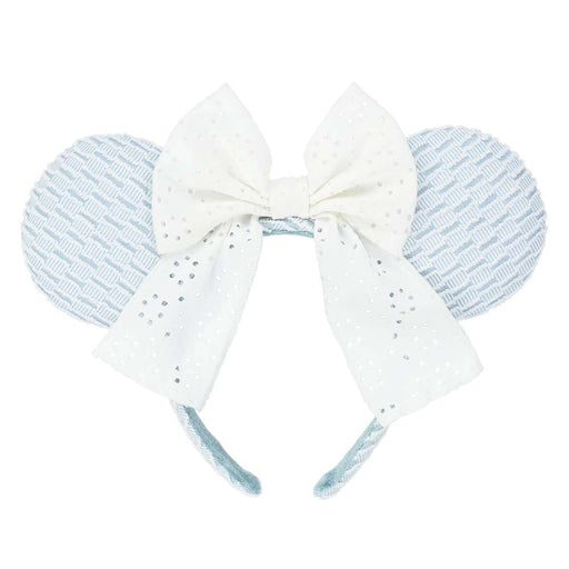 TDR - Minnie Mouse Lace Bow & Soft Color Ear Headband Color: Baby Blue (Release Date: July 17, 2025)