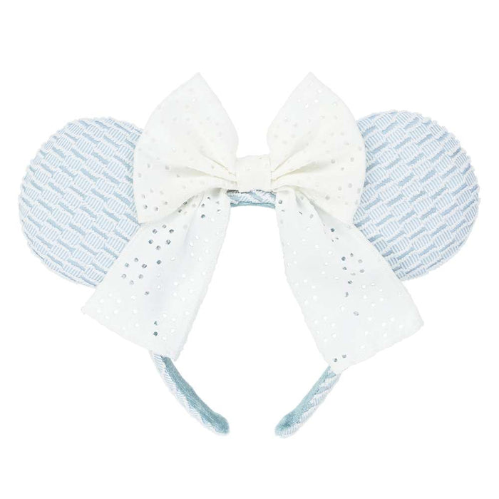 TDR - Minnie Mouse Lace Bow & Soft Color Ear Headband Color: Baby Blue (Release Date: July 17, 2025)