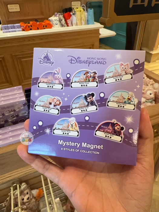 HKDL - 2026 Mickey & Duffy Friends Street Sign Shaped Magnet Mystery Box