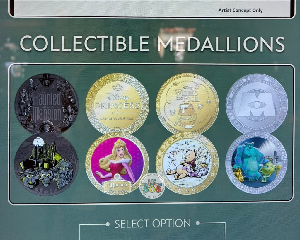 WDW - Color Collectible Medallions 2026 - Magic Kingdom Emporium