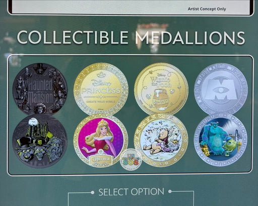WDW - Color Collectible Medallions 2026 - Magic Kingdom Emporium