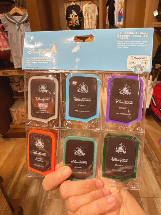 HKDL - Disney Resort Trash Can Magnets Set