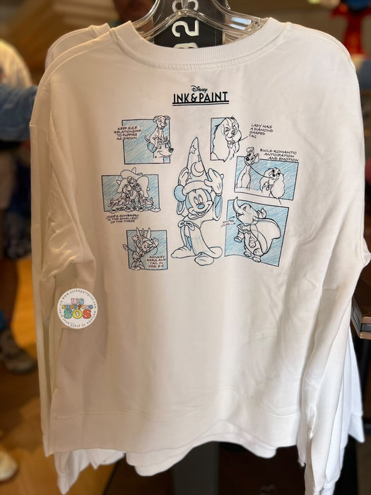 DLR/WDW - The Magic of Disney Animation 2026 - Ink & Paint White Pullover (Adult)