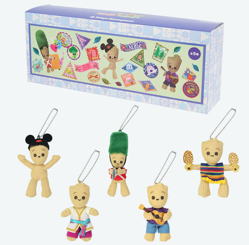 TDR - "It's a Small World with Groot x Marvel" Collection x Mystery Plush Keychain Whole Set of 5 (Release Date: Dec 26, 2025)