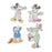 JDS - Sticker Collection x Mickey & Friends ‘Pajama’ Die Cut Sticker