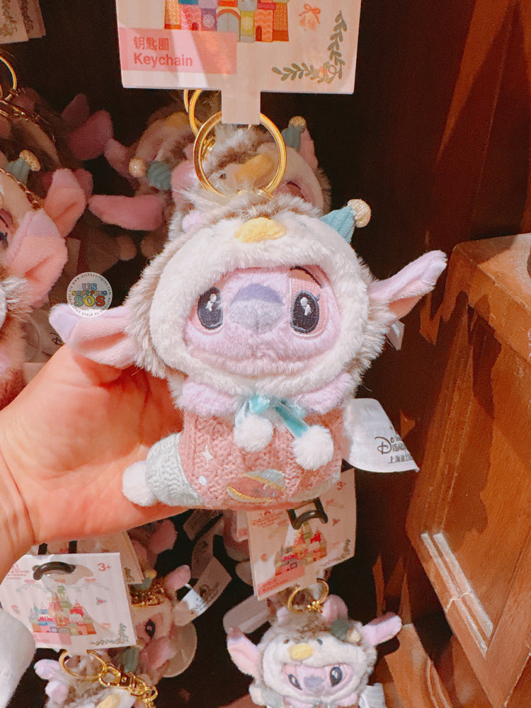 SHDL - 2025 Winter Stitch and Friends Collection x Angel ‘Christmas Stocking’ Plush Keychain