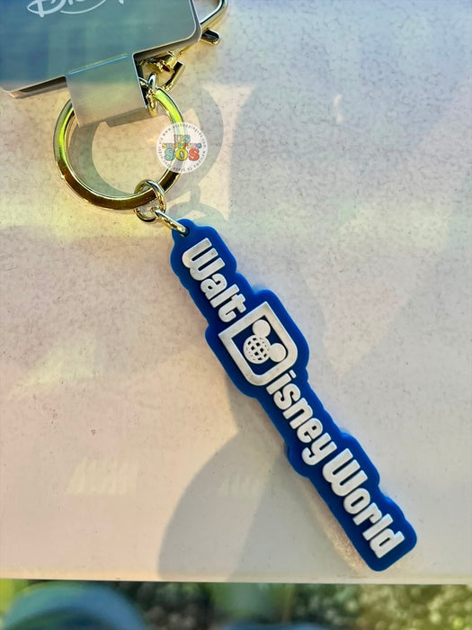 DLR/WDW - Logo Mania 2026 Last Day of Trip Blues - Cobalt Blue Park Logo Keychain