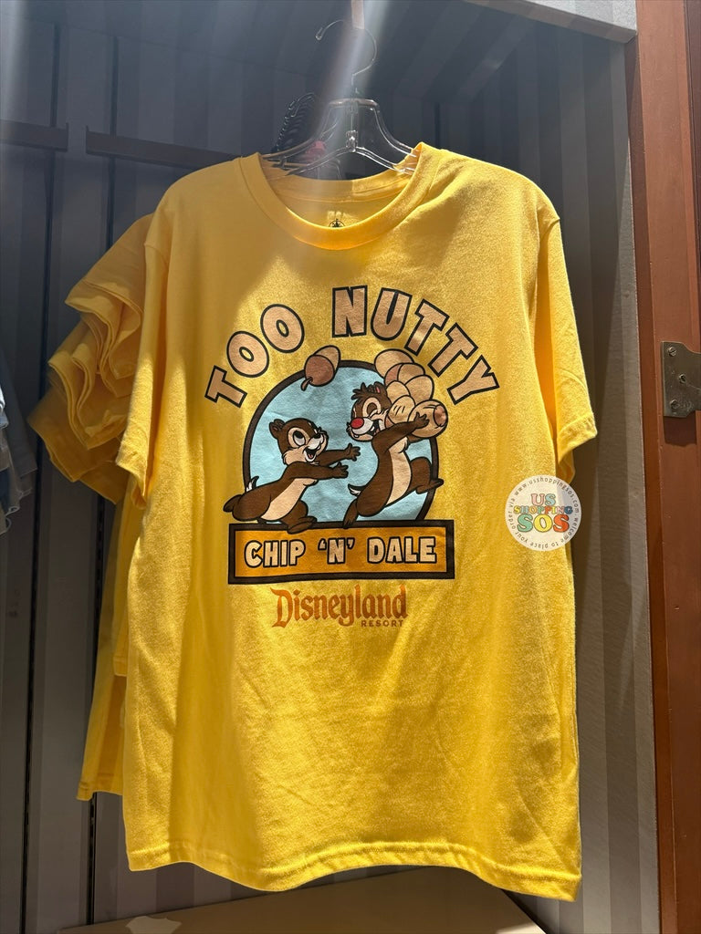 DLR/WDW - Chip 'N Dale Too Nutty Yellow Graphic T-shirt (Kids