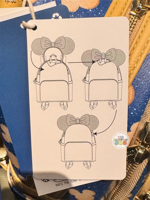 DLR - Loungefly “All Day Beignet” Headband Friendly Backpack