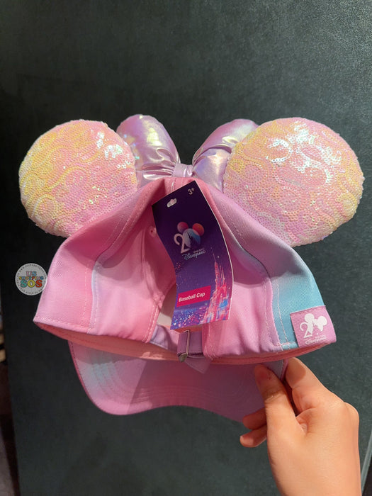 HKDL - 20th Anniversary Grand Celebration - Minnie Mouse with Sequin Ears Hat/Cap for Adults