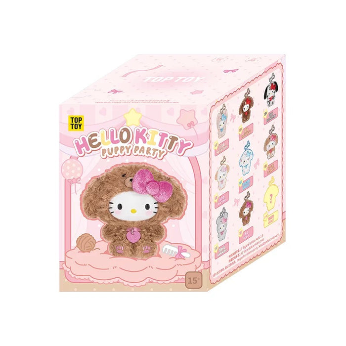 TOPTOY- Hello Kitty Puppy Party Vinyl Plush Keychain Mystery Blind Box (Release Date: Jun 2, 2026)