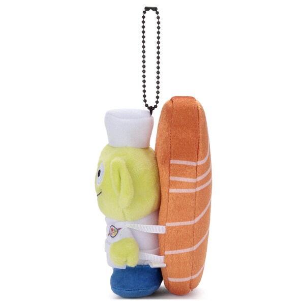Japan Takara Tomy - Pixar Character Toy Story 30th Anniversary Alien Sushi Chef Salmon Plush Keychain (Release Date: Aug 2, 2025)