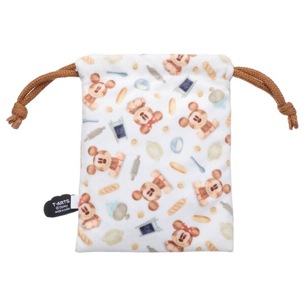 Japan Takara Tomy - Nui Pan Character Bun Mickey & Minnie Mouse Drawstring Bag (Release Date: Aug 6, 2025)