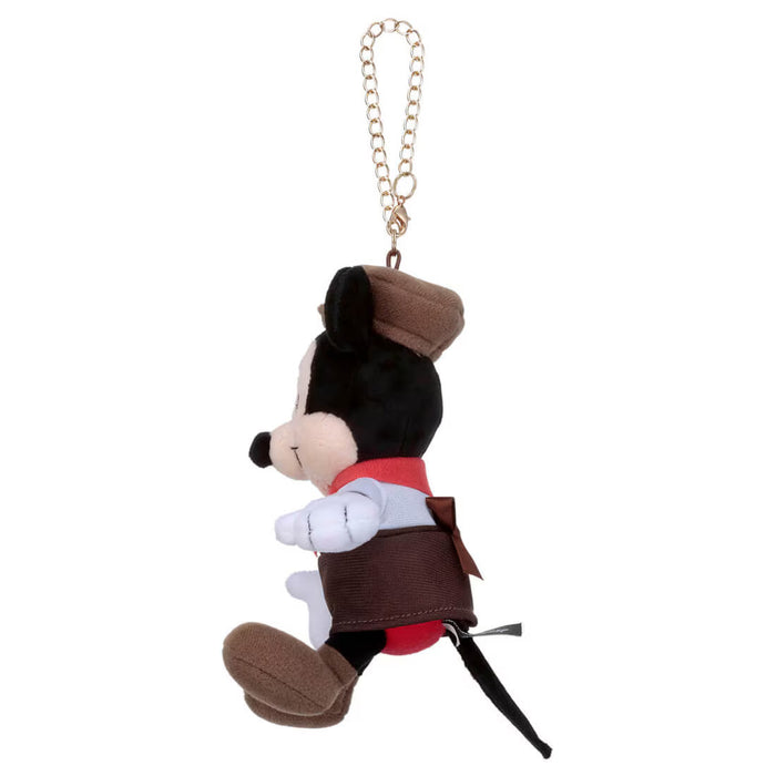 Japan Takara Tomy - Mickey Mouse Baker Costume Plush Keychain