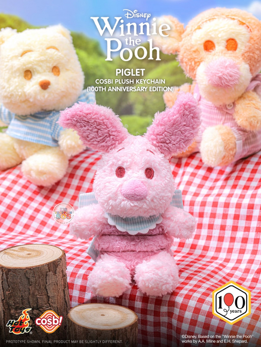 Hot Toys Cosbi - 2026 Winnie the Pooh & Friends 100th Anniversary Edition Blind Box Plush Keychain (Release Date: Jul 9, 2026)