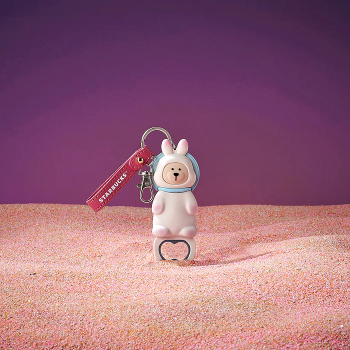 Starbucks Hong Kong - Astro Bunny in Cosmos Collection x ASTRO BUNNY BEARISTA SILICONE OPENER KEYCHAIN