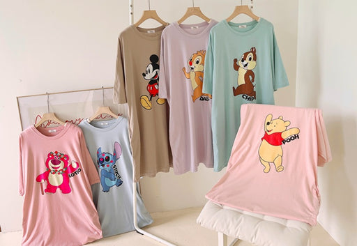 Taiwan Disney Collaboration - SB 3/4 Sleeves Homewear (6 Styles)