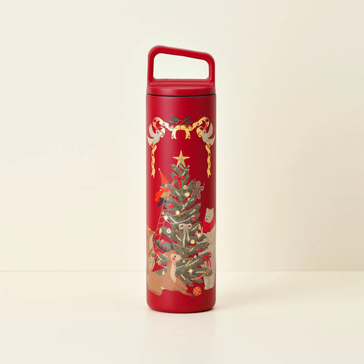 Hong Kong Starbucks - Christmas "Blissful Homecoming" 2023 x HOLIDAY TREE AND FRIENDS SS WATER BOTTLE 20OZ