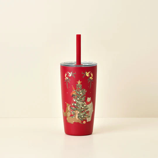 Hong Kong Starbucks - Christmas "Blissful Homecoming" 2023 x HOLIDAY TREE AND FRIENDS SS COLD CUP 16OZ