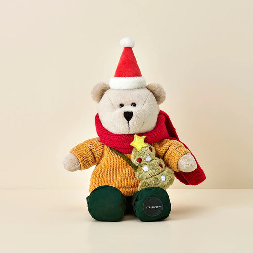 Hong Kong Starbucks - Christmas "Blissful Homecoming" 2023 x HOLIDAY BEARISTA BEAR W/TREE BAG