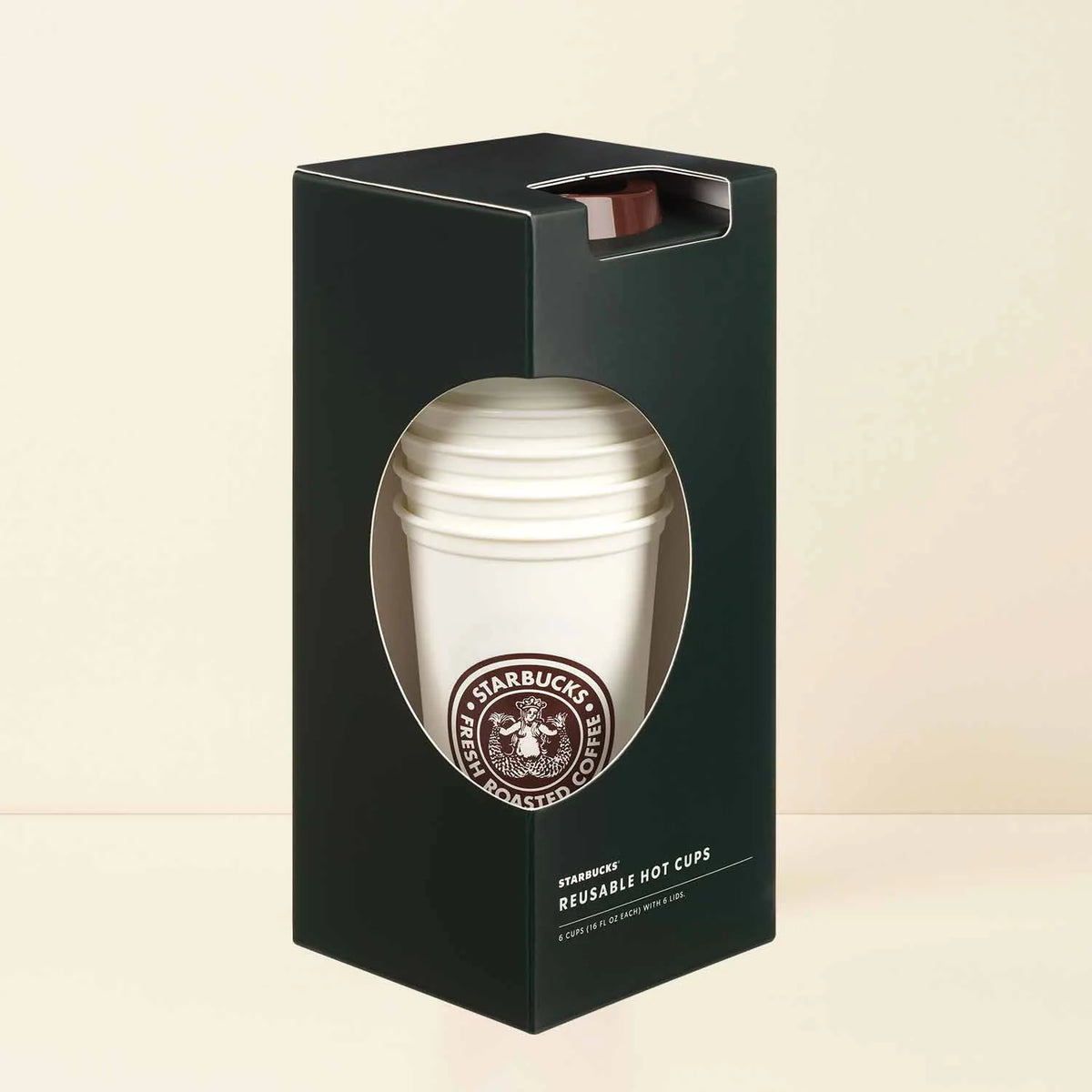 STARBUCKS Christmas Siren Logo Reusable Plastic Red Cold Cup  24 Fl Oz Festive Holidays: Tumblers & Water Glasses