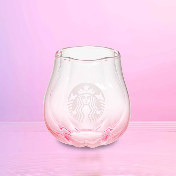 Starbucks Hong Kong - Sakura Cherry Blossom 2024 Collection x DOUBLE WALL CHERRY BLOSSOM FLOWER GLASS 8OZ