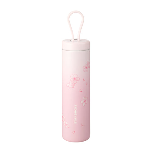 Starbucks Taiwan - Cherry Blossom Sakura 2024 - 26. Cherry Blossom Dancing Stainless Steel Water Bottle 355ml