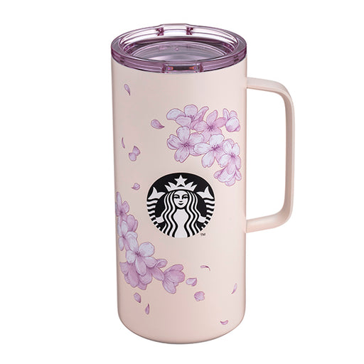 Starbucks Taiwan - Cherry Blossom Sakura 2024 - 19. Sakura Bloom Stainless Steel Handle Cup 503ml