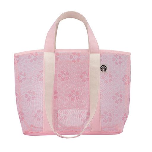 Starbucks Taiwan - Cherry Blossom Sakura 2024 - 35. Pink Cherry Mesh Carrier Bag