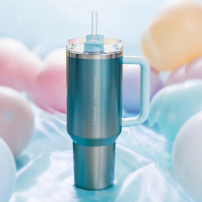 Starbucks Hong Kong - Surreal Coffee World Collection x STANLEY x STARBUCKS SUMMER CHILLWAVE THE QUENCHER STAINLESS STEEL COLD CUP 40OZ