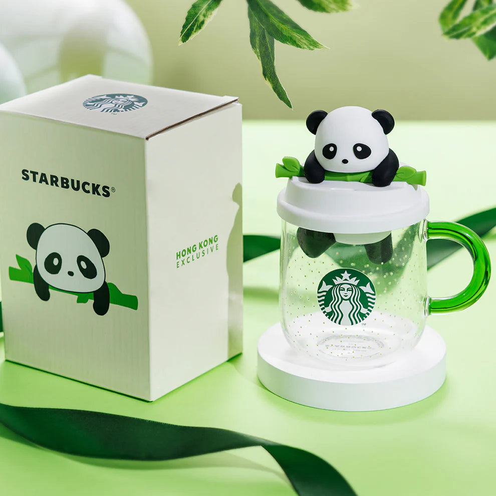 Starbucks Hong Kong - Into the Panda x Panda Gwerenn Glass Mug 10oz