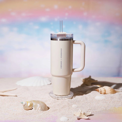 Starbucks Hong Kong - Glamorous Creatures Collection x STANLEY x STARBUCKS THE QUENCHER STAINLESS STEEL COLD CUP(IVORY) 30OZ (Online Exclusive)
