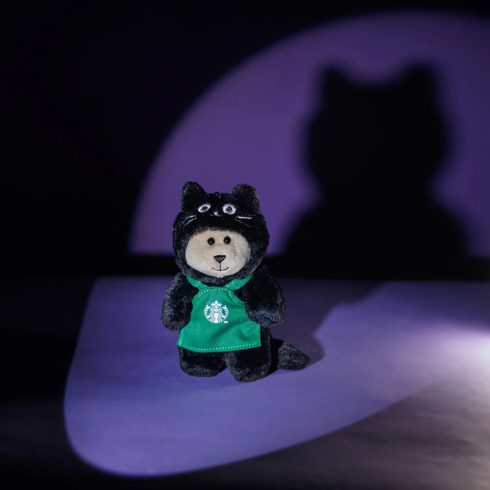 Starbucks Hong Kong - Haunted Coffee House Collection x BLACK CAT IN APRON MINI BERISTA KEYCHAIN