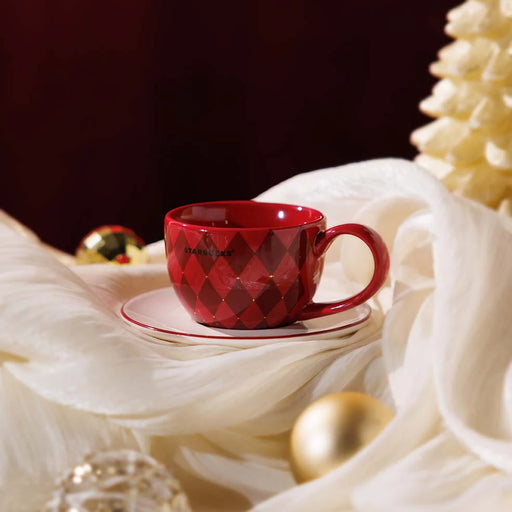 Starbucks Hong Kong - Cozy Luxury Collection x CERAMIC COZY LUXRY MUG WITH PLATE 3OZ