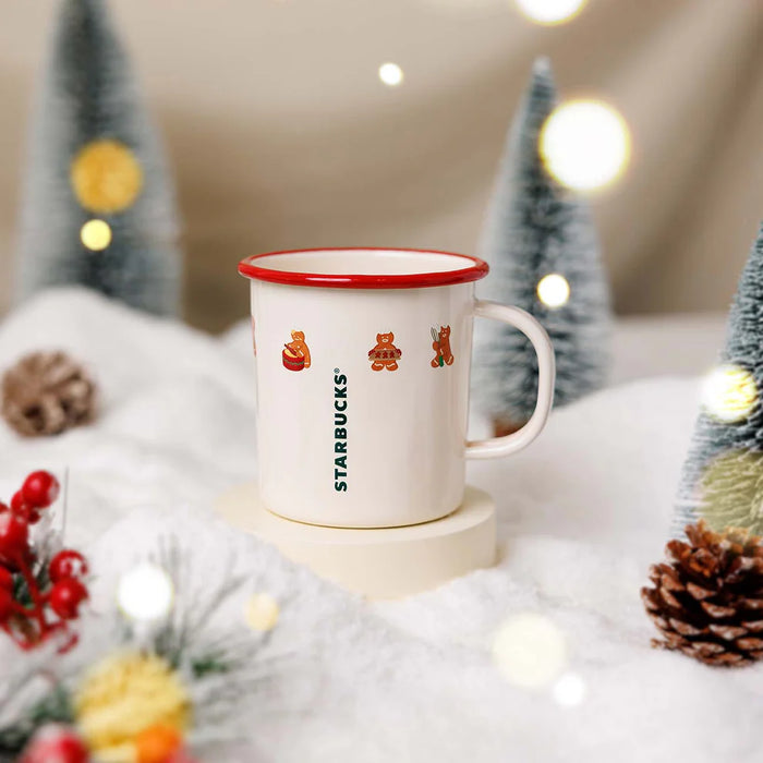 Starbucks Hong Kong - Cookie House Collection x FLOWER ENAMEL MUG 13.5OZ