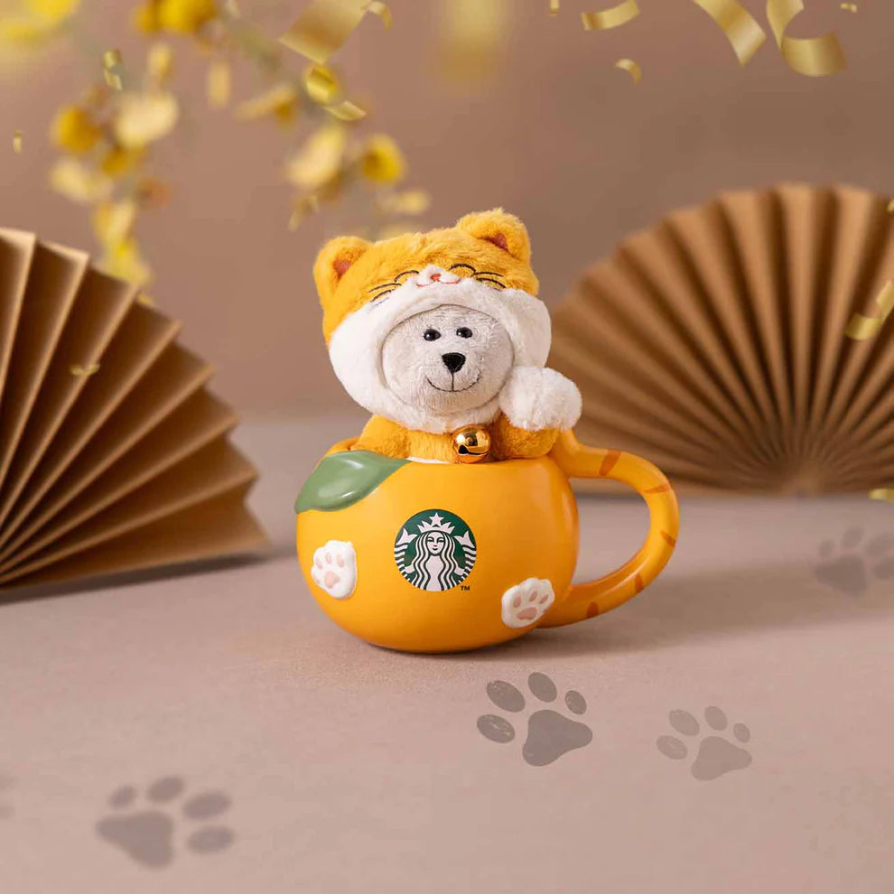 Starbucks Hong Kong- 2026 Meow into A New Year Collection x CAT MUG WITH PLUSH 15OZ