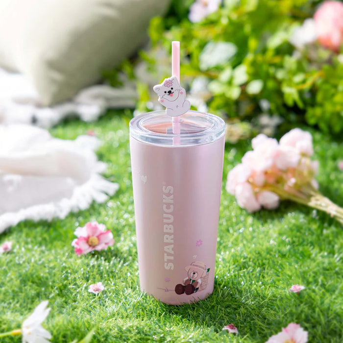Starbucks Hong Kong - 2026 Bearista Farmer Collection x Stainless Tumbler with Straw Bearista 20OZ