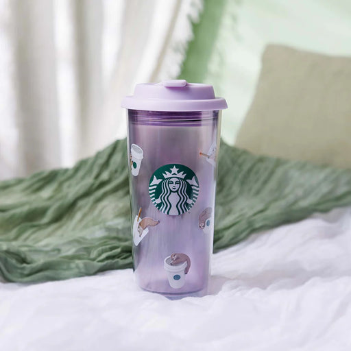 Starbucks Hong Kong - 2026 Easy, Breezy, A little Lazy Collection x SLEEPY FLOPPING SLOTHS TUMBLER 16OZ