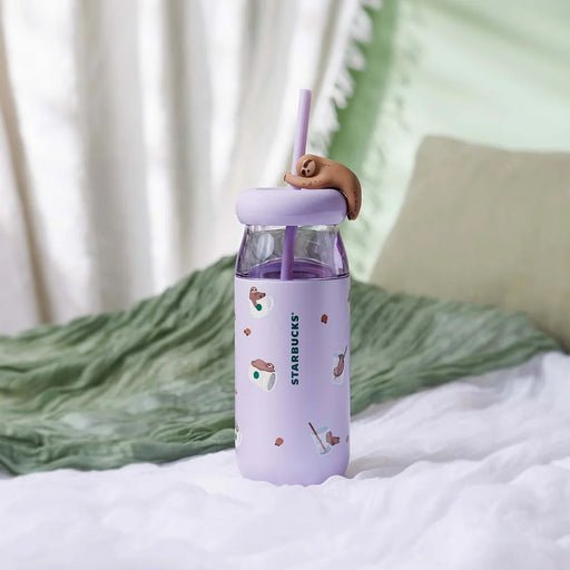 Starbucks Hong Kong - 2026 Easy, Breezy, A little Lazy Collection x SLEEPY FLOPPING SLOTHS STAINLESS STEEL COLD CUP 17OZ