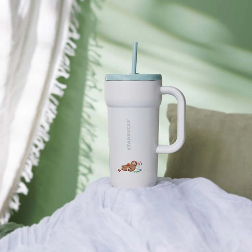 Starbucks Hong Kong - 2026 Easy, Breezy, A little Lazy Collection x SLOTH ON FULL FLOP MODE STAINLESS STEEL COLD CUP 20OZ