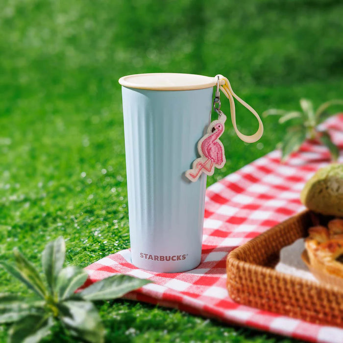 Starbucks Hong Kong - 2026 Taste Like Summer Collection x CORRUGATED BLUE STAINLESS STEEL TUMBLER 16OZ