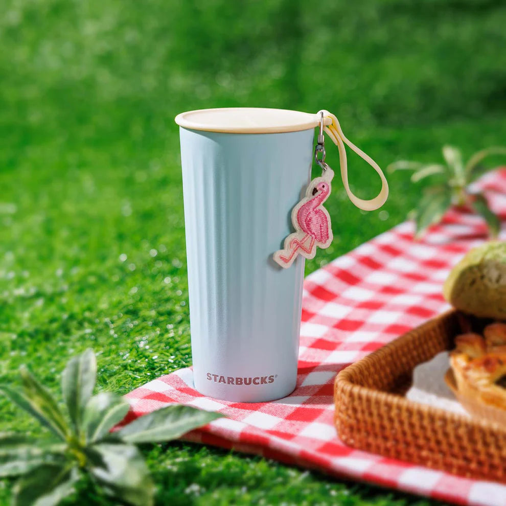 Starbucks Hong Kong - 2026 Taste Like Summer Collection x CORRUGATED BLUE STAINLESS STEEL TUMBLER 16OZ