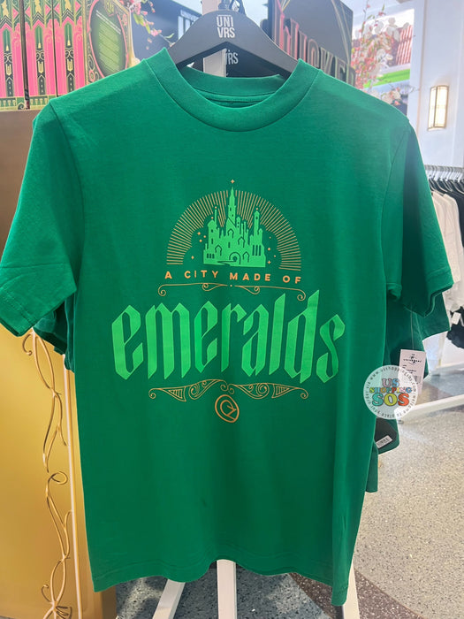 Universal Studios - Wicked - A City Made of Emeralds Forest Green T-shirt (Adult)