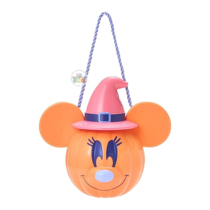 Japan Exclusive - Mickey or Minnie Mouse Jack-o'-Lantern Candy Pot with Snack