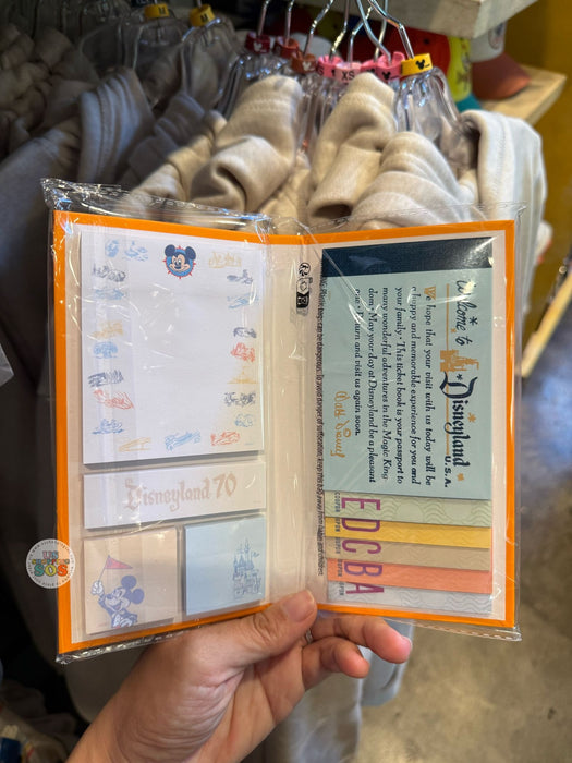 DLR - Disneyland 70th Vault - Stationery Set (Sticky Note & Notepads)