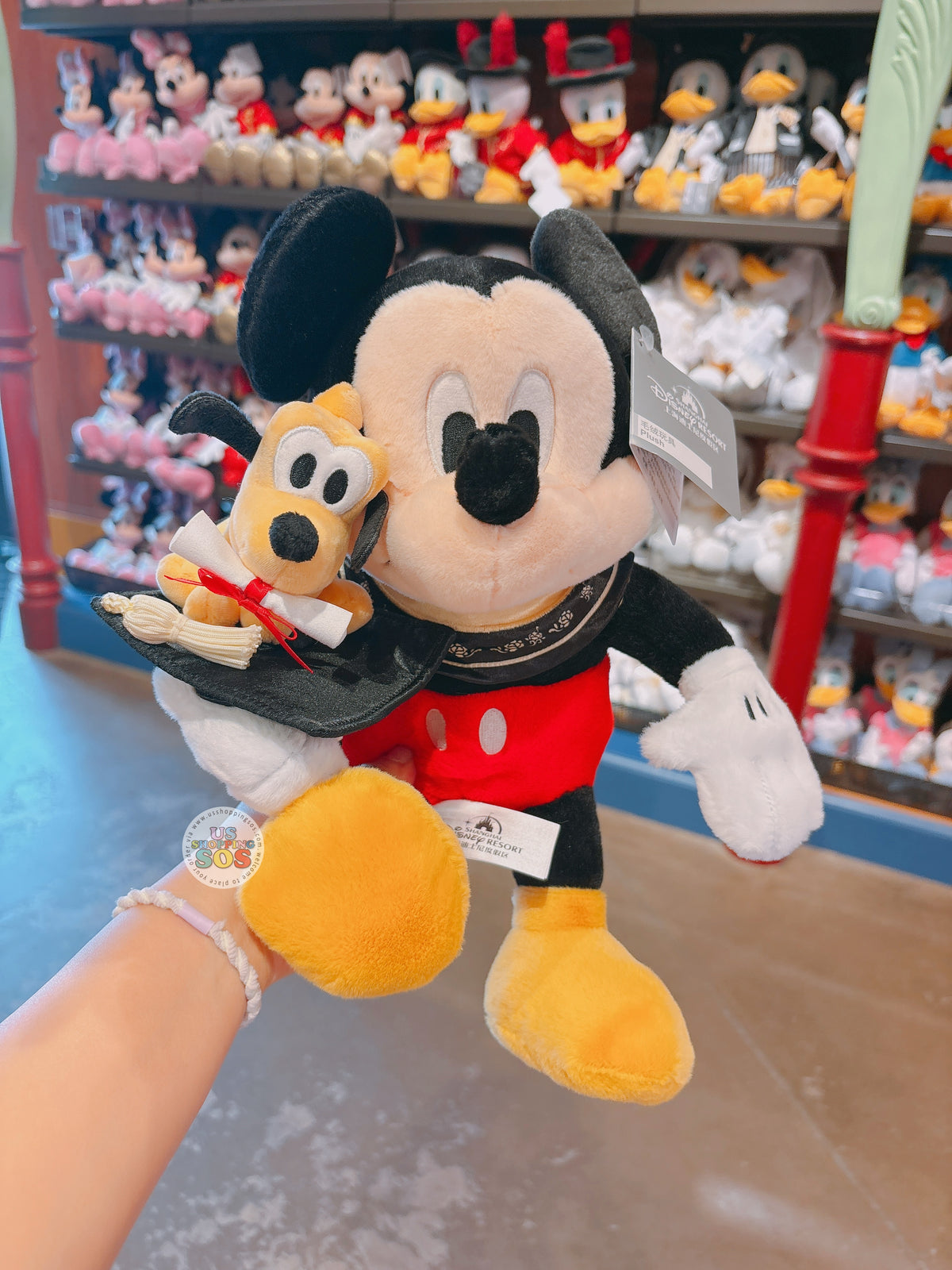SHDL - 2026 Graduation Collection x Mickey Mouse & Pluto Plush Toy