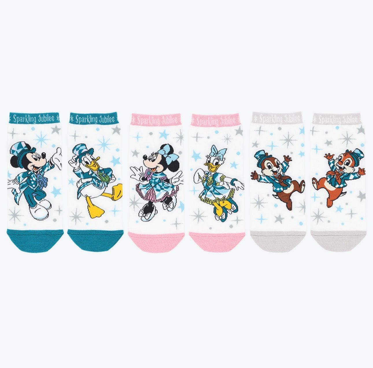 TDR - Tokyo DisneySea 25th Anniversary "Sparkling Jubilee" x Mickey & Friends Sock Set of 3 (Release Date: Apr 8, 2026)